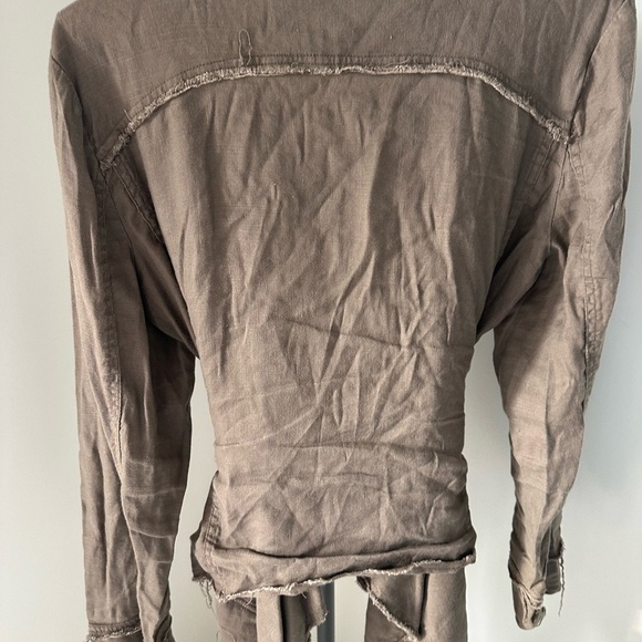 Free People Size Medium Linen Jacket - Picture 8 of 16